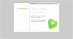 Desktop Screenshot of lovecommunication.co.uk